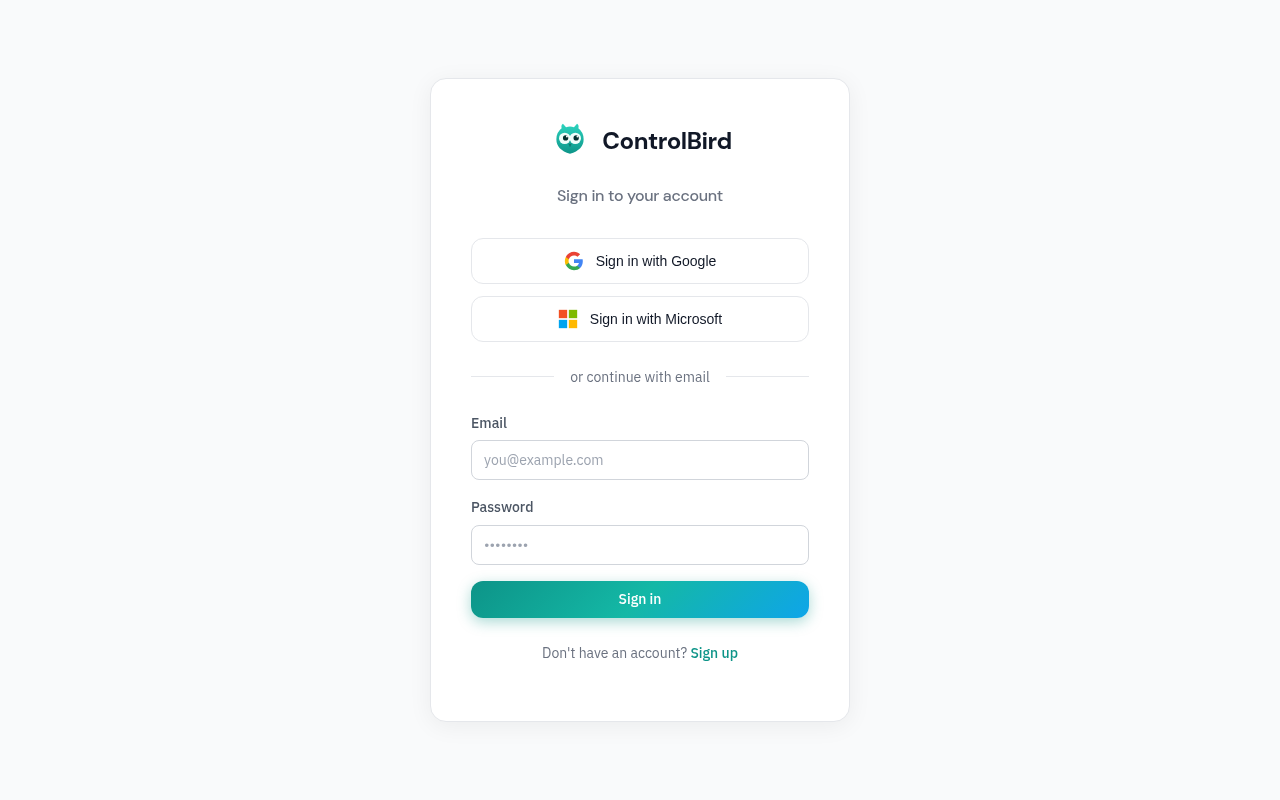 Login form
