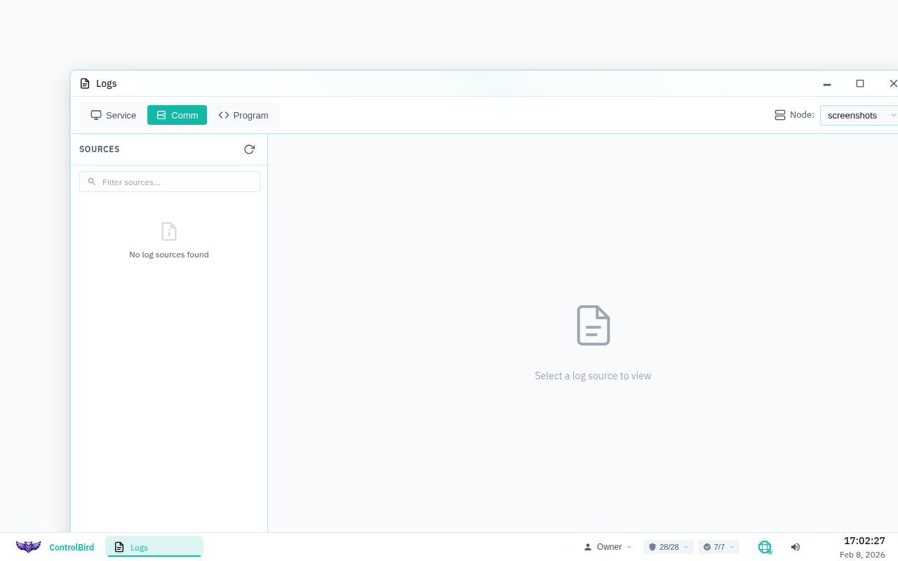 Endpoint logging fields in Database Browser